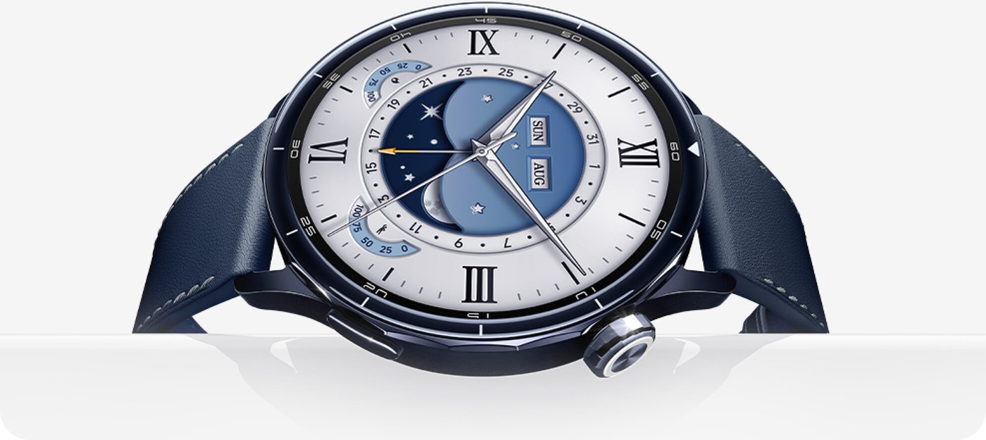 Умные часы Xiaomi Watch S5 46 мм (керамический синий, международная версия)