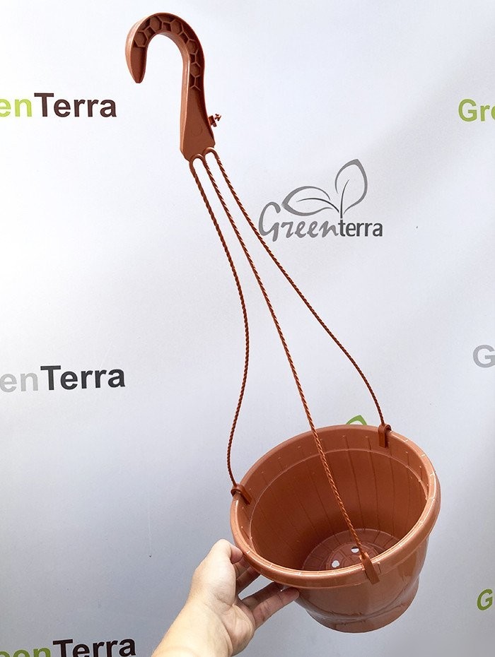 Вазон GreenTerra С подвесом 23/14 см 3.7 л (5 шт, терракотовый)