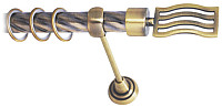 Карниз для штор Lm Decor Стайл 165 1р витой 25мм (антик, 4м)