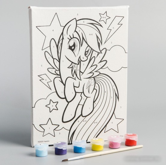 Картина по номерам Hasbro My Little Pony. Радуга Дэш 5199070
