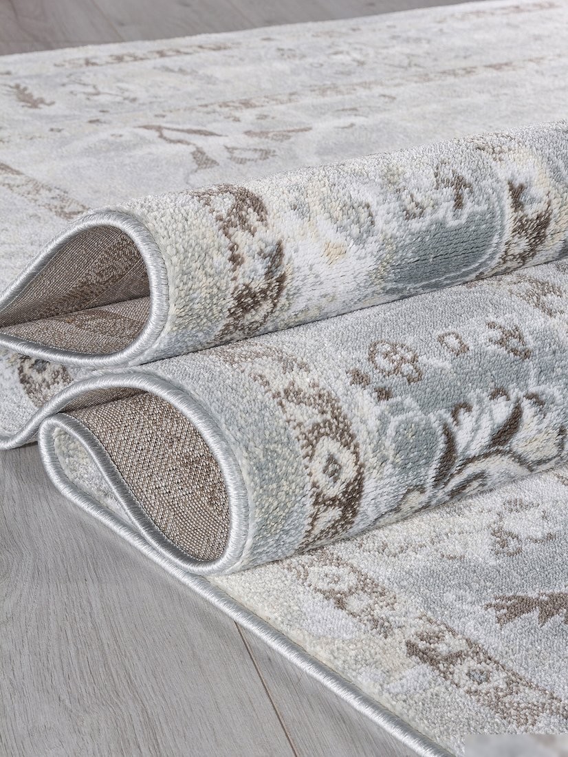 Ковер для жилой комнаты Merinos Iris МР04-STAN-CREAM-BLUE (2х3)
