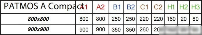 Душевой поддон Radaway Patmos A Compact 90x90 [4S99155-05]