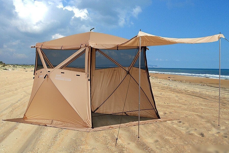 Кемпинговая палатка Higashi Pyramid Camp Sand Кухня-шатер 03463