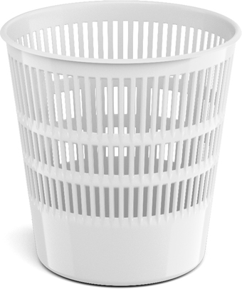 Корзина для бумаг Erich Krause Ice Metallic 12 л 55940 (белый)