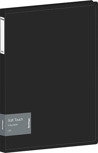 Папка для бумаг Berlingo Soft Touch RB4_4D980 (черный)