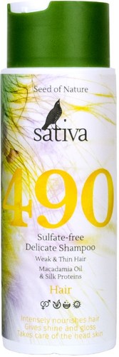 Шампунь Sativa №490 Бессульфатный деликатный 250 мл