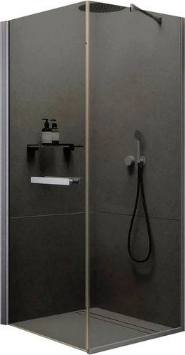 Душевой уголок MaybahGlass MGY-1321-5 (графит стекло/хром матовый)
