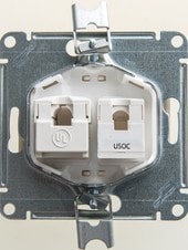 Розетка компьютерная Schneider Electric Glossa GSL000685KK