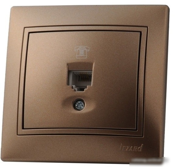 Розетка телефонная Lezard Mira 701-3131-137 Розетка телефонная Lezard Mira 701-3131-137