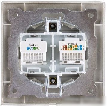 Розетка компьютерная TDM Electric Лама SQ1815-0719 (бронза)