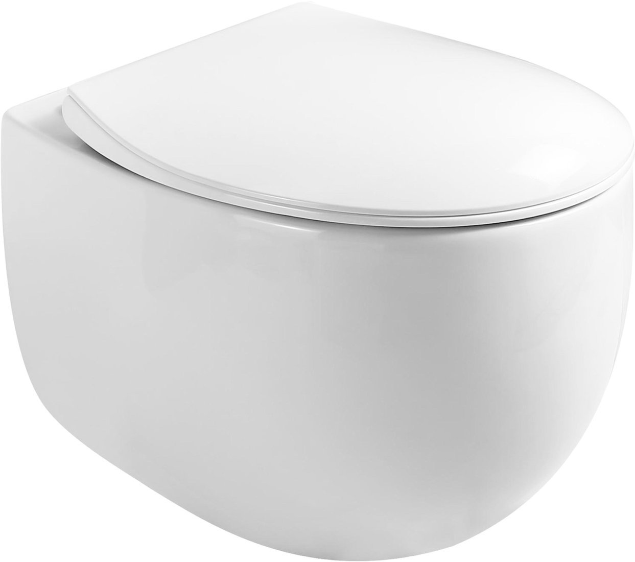 Унитаз подвесной Roxen Egg в комплекте с инсталляцией StounFix Dual Fresh 6 в 1 968442 (кнопка: сатин)