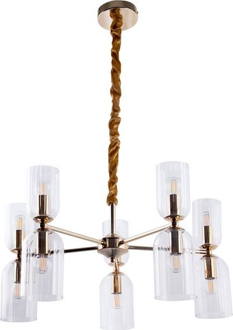 Подвесная люстра Arte Lamp Charm A1623LM-10GO