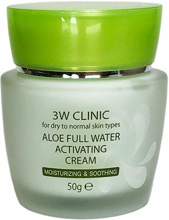 3W Clinic Крем для лица Aloe Full Water Activating 50 г