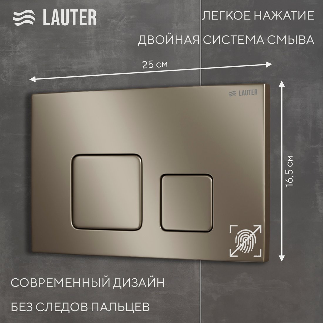 Панель смыва Lauter 219705F (золото)