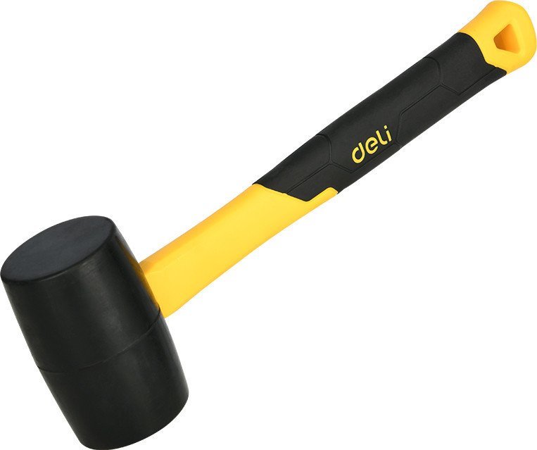 Киянка Deli Резиновая YS EDL5916 (450г, фибергласовая рукоятка, черный)