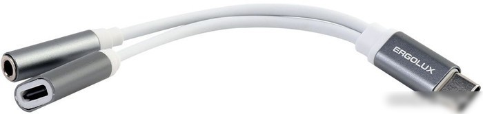 Адаптер Ergolux ELX-CSA02-C01 USB Type-C/Lightning (0.12 м, белый)