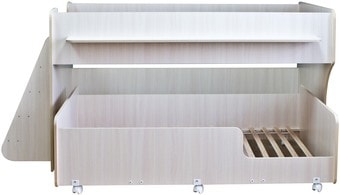 Двухъярусная кровать Красная звезда Р444 Капризун 7 160/180x80 (дуб млечный)