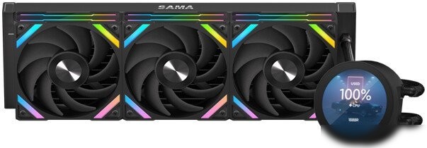 Система жидкостного охлаждения для процессора Sama Q70 360 (черный)