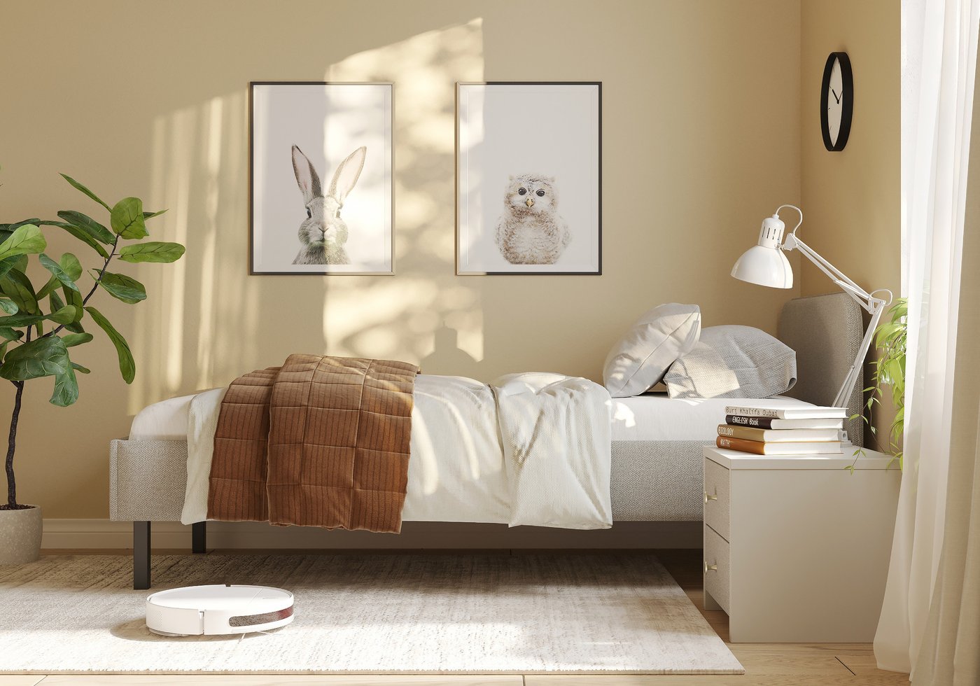Кровать Mio Tesoro Терра 90x200 (велутто латте)