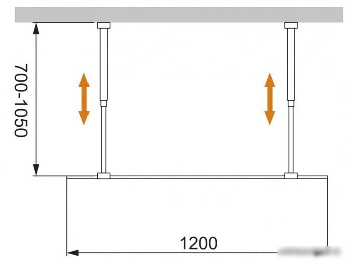 Душевая стенка Cezares LIBERTA-L-2-120-GR-Cr
