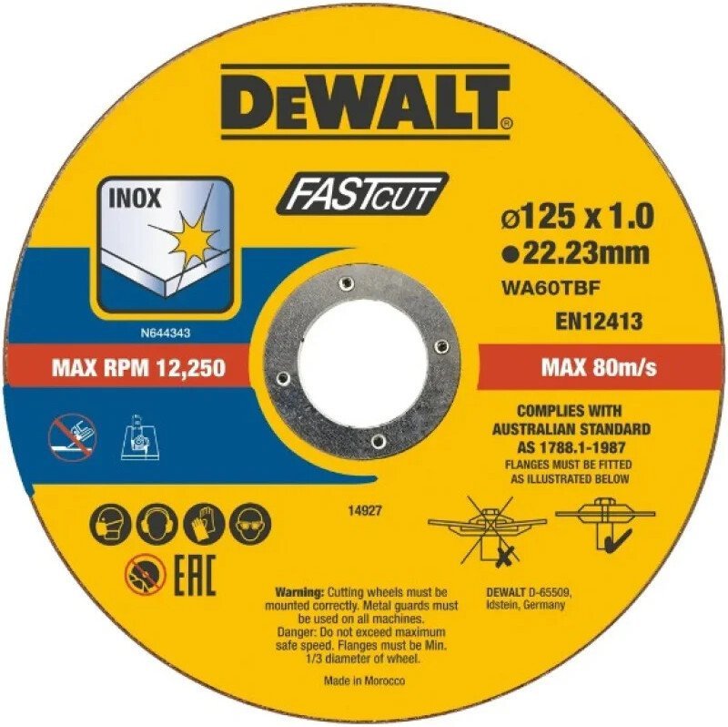 Набор отрезных дисков DeWalt DT20540
