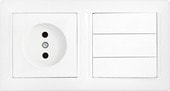 Розетка Bylectrica Стиль 3В-РЦ-689 (белый)
