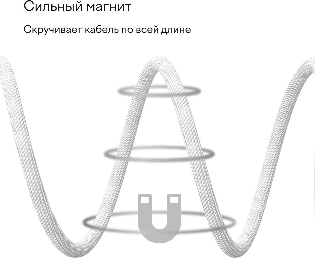 Кабель Magssory CBL001 (1.2м, серебристый)