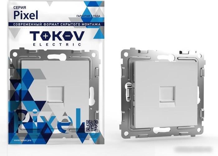 Розетка компьютерная Tokov Electric Pixel TKE-PX-RC1-C01