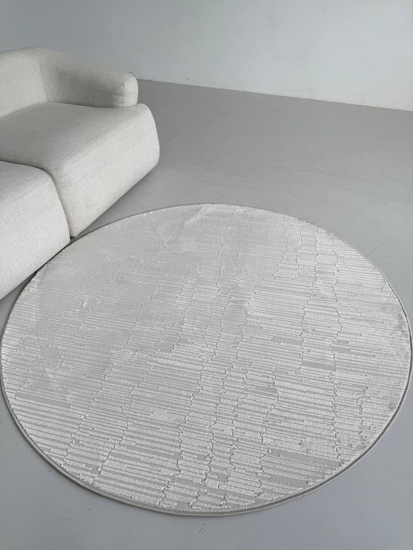 Ковер для жилой комнаты LAXMI Comfort 480 круг (1.2x1.2, Cream/Cream)