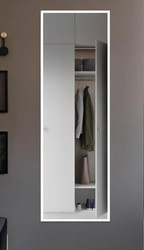Зеркало eMZe Line 180x60 LINE.180.60.BEL (белый)