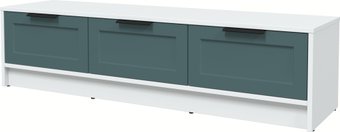 Тумба Интерлиния ТВ Концепт Тренд КТ-ТВ3-35 (белый платинум/верде)