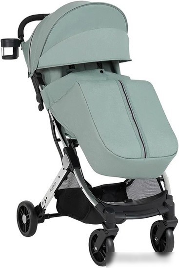 Коляска прогулочная «книга» Farfello Comfy Go Comfort CG-001 (зеленый/серебристый)