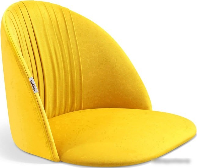 Стул Sheffilton SHT-ST35-1/S93 (имперский желтый /браш. кор./черный муар)
