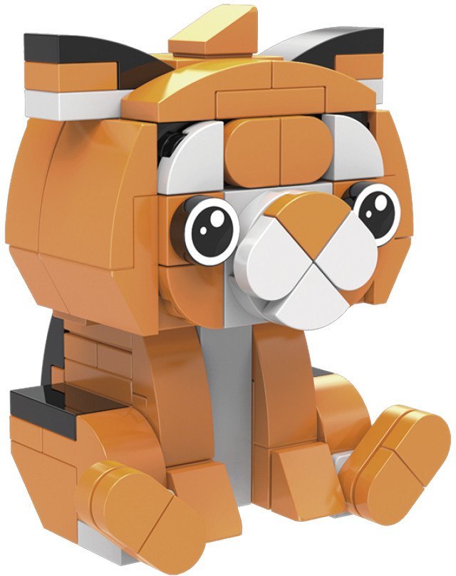 Конструктор QBRIX Kids Зоопарк. Тигр 30043