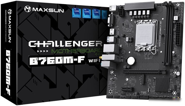 Материнская плата Maxsun Challenger B760M-F WiFi