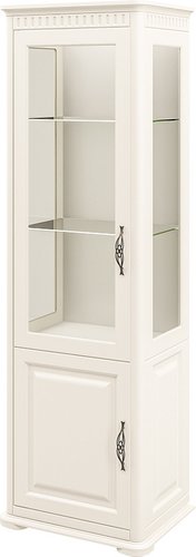 Шкаф-витрина Elva Лазаро NEM03HS-1D1V-640/2000/480 (27) (крем)