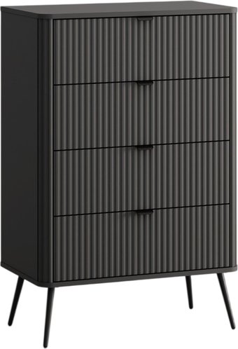 Комод Arvento Rondo 4S (графит/дарк грей)