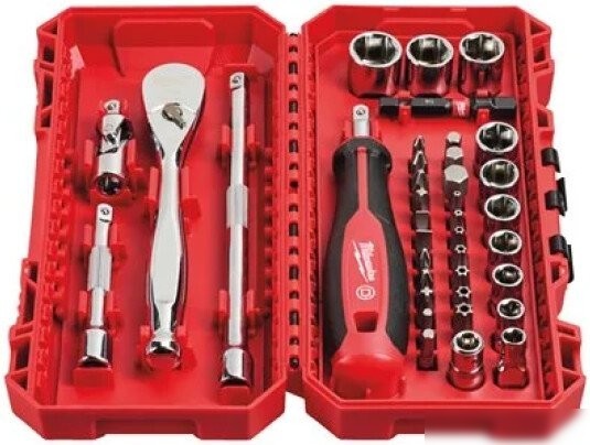Набор отвертка с битами и головками Milwaukee 4932498381 (38 предметов)