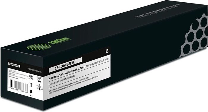 Картридж CACTUS CS-LX51B5H00 (аналог Lexmark LX51B5H00)