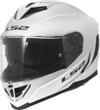 Мотошлем LS2 FF818 Storm III Solid (XS, белый глянец)
