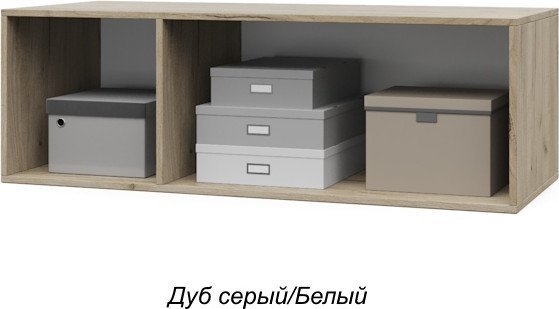 Шкаф распашной Modern Челси Ч83 (серый дуб/белый)