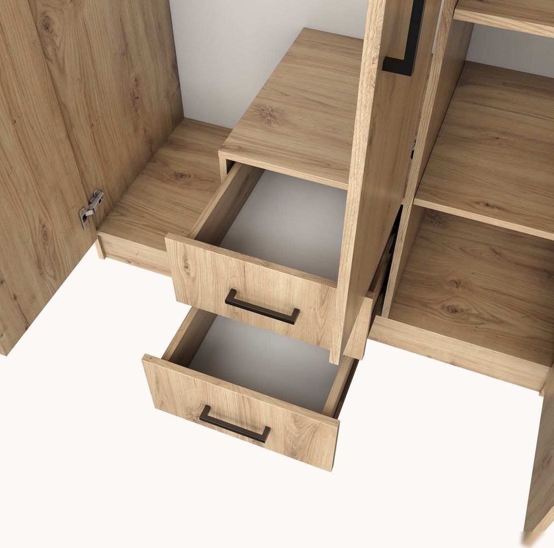 Шкаф распашной Mio Tesoro Хюгге 3D2S (дуб наварра)