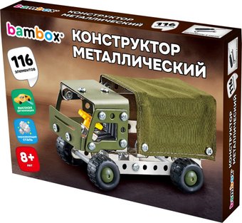 Металлический конструктор BamBox Военный грузовик 666362 (116эл)