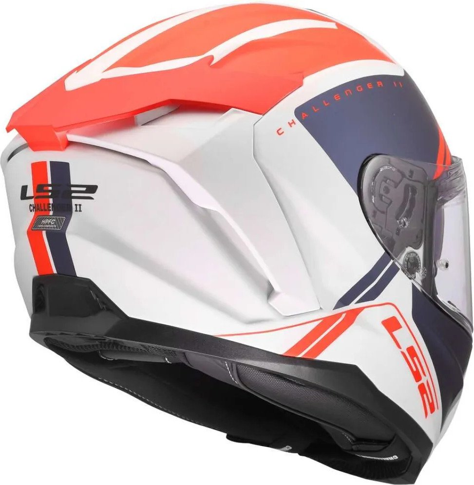 Мотошлем LS2 FF817 Challenger II Titan (M, белый/синий/красный)