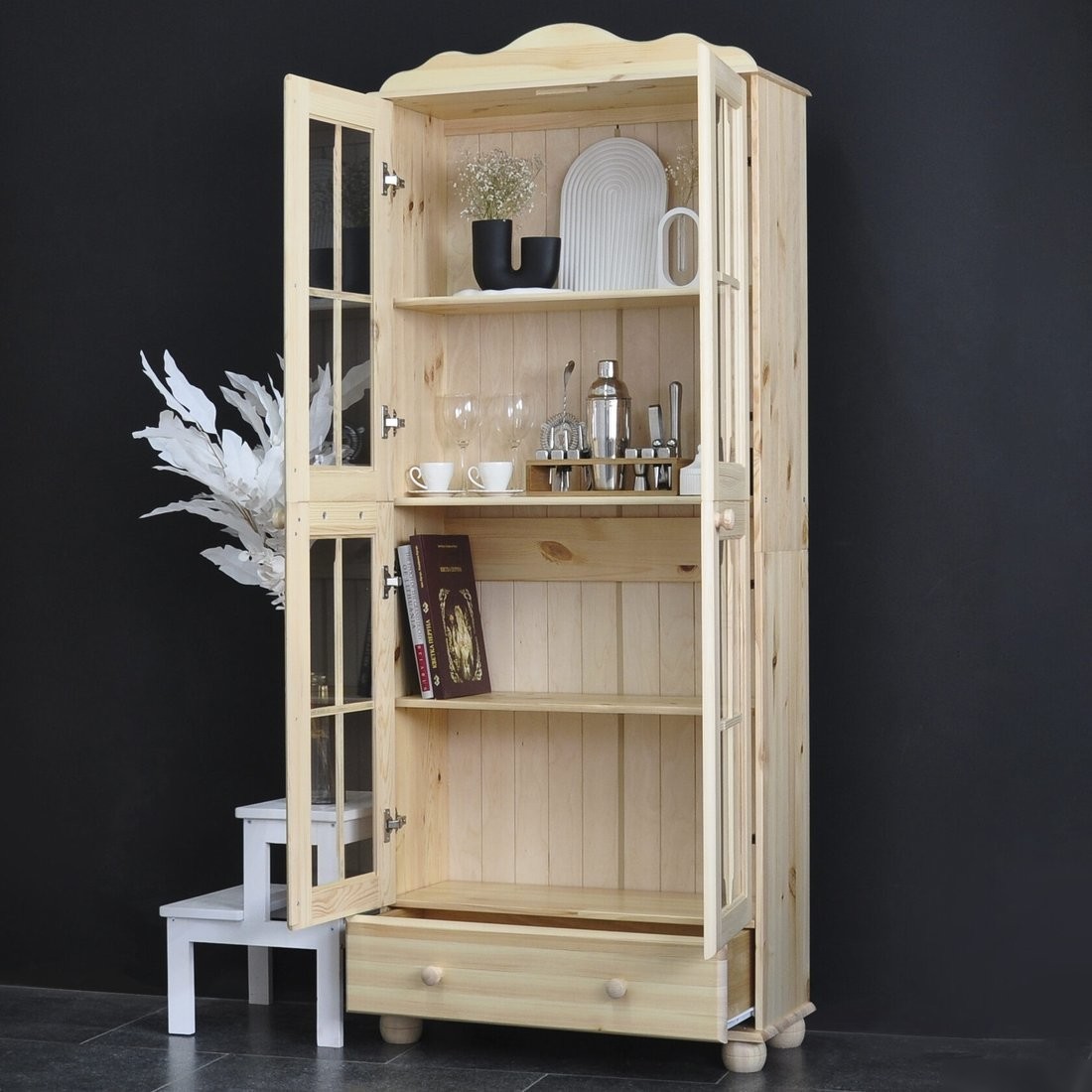 Шкаф-витрина Диприз Бритта Д.30012.7 (без отделки)