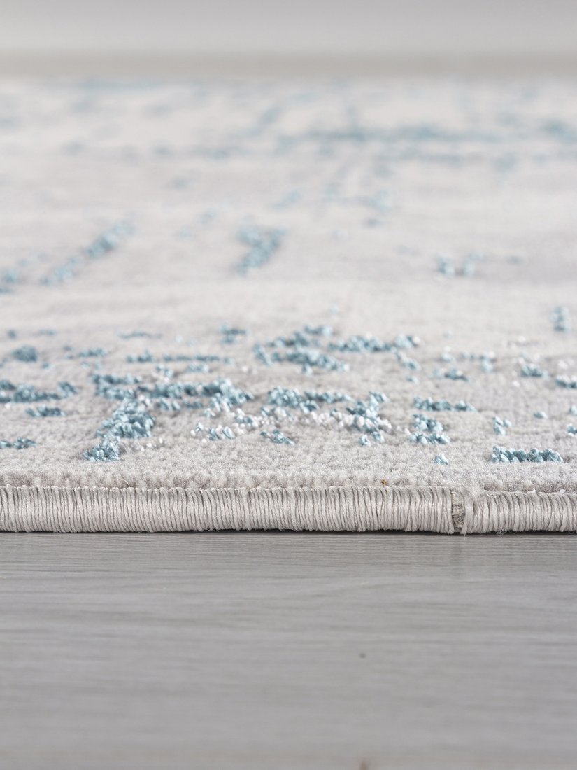 Ковер для жилой комнаты Merinos Liman F169-OVAL-CREAM-D.BLUE (1.6х2.3)