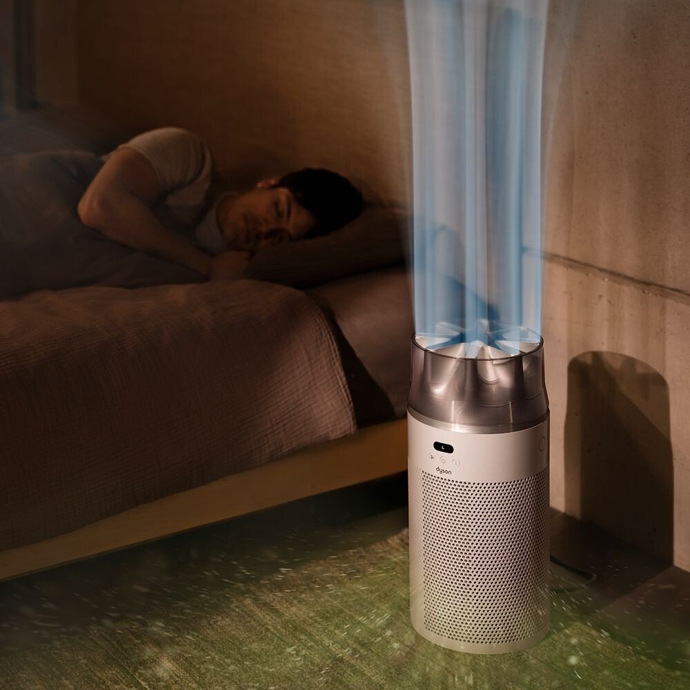 Очиститель воздуха Dyson HushJet Compact HJ10 (с переходником на евровилку, белый/серебристый)