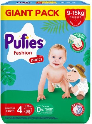 Трусики-подгузники Pufies Pants Fashion Maxi 9-15кг (68 шт)