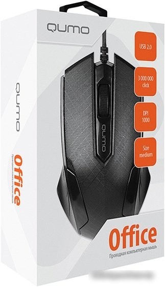 Мышь QUMO Office M14 (черный)