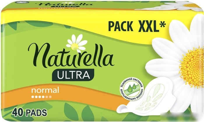 Прокладки гигиенические Naturella Ultra Normal с ароматом ромашки (40 шт)